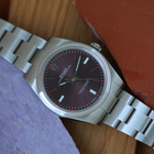 Rolex Oyster Perpetual Red Grape 114300 Stainless Steel 39mm Card 2016