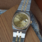 Vintage Rolex Oyster Quartz Datejust 17013 18k Gold & Steel