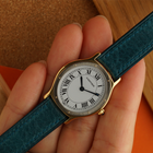 Vintage Cartier Arcade 18k Gold & Steel 1980s