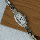 Cartier Lanieres Tonneau Diamond White Gold Bracelet