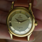 Vintage Omega Constellation Pie Pan Dial 18k Yellow Gold 2582/2853 SC circa 1956
