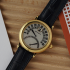 Gerald Genta G.3734 Bi-Retro Jump Hour 18K Yellow Gold Automatic 1990s MOP Dial Box Papers