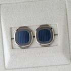 Patek Philippe Nautilus 18k White Gold Cufflinks Ref. 205.9057G-001 Box Set