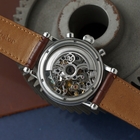 Chronoswiss Opus Ref. CH7523 Skeleton Chronograph Date Stainless Steel 1990s