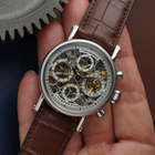 Chronoswiss Opus Ref. CH7523 Skeleton Chronograph Date Stainless Steel 1990sChronoswiss Opus Ref. CH7523 Skeleton Chronograph Date Stainless Steel 1990s