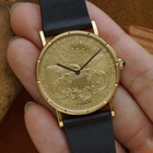 Corum $20 Liberty Coin 1904 Manual Wind 18k Gold 1980s
