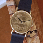 Corum $20 Liberty Coin 1904 Manual Wind 18k Gold 1980s