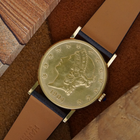 Corum $20 Liberty Coin 1904 Manual Wind 18k Gold 1980s