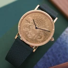 Corum $20 Double Eagle 1904 Coin Watch 18k Gold Quartz, 1980s