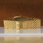 Vacheron Constantin Ref. 33037P 18k Yellow Gold Diamond Dial Bracelet Watch 1970s