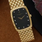 Vacheron Constantin Ref. 33037P 18k Yellow Gold Diamond Dial Bracelet Watch 1970s