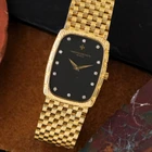Vacheron Constantin Ref. 33037P 18k Yellow Gold Diamond Dial Bracelet Watch 1970s