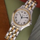 Cartier Panthere Cougar Two-Row 33mm Two-Tone Quartz Circa 1990s