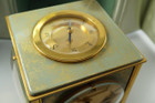 Angelus 8 Day Clock vintage w/ hygrometer, thermometer, compass box & papers c. 1959 vintage pre owned for sale houston fabsuisse