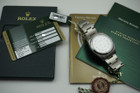  ROLEX 114200 STAINLESS STEEL AIRKING with BOOKLETS AND CARD AUTOMATIC PREOWNED FOR SALE HOUSTON FABSUISSE