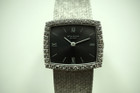 Patek Philippe 3353/1 18k white gold diamond bracelet watch dates 1970's for sale houston fabsuisse