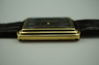 Cartier Rectangle large vintage  original chocolate dial c. 1970's vintage for sale houston fabsuisse