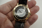 Waldan International 0900 World Time 18k rose gold automatic c. 2000's modern pre owned for sale houston fabsuisse