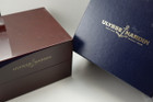 ULYSSE NARDIN ORIGINAL INNER WOODEN AND OUTER WATCH BOX DATES 2000'S PRE OWNED FOR SALE HOUSTON FABSUISSE 