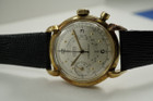 Gruen Precision Chrono-Timer 14k gold dates 1950's vintage grasshopper lugs pre owned for sale houston fabsuisse 