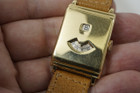 Movado Jump Hour Digital 18k yellow gold rare vintage model dates 1930's for sale Houston fabsuisse