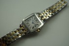 Cartier W25066Z6 ladies Demoiselle 18k yellow gold & stainless steel  modern pre owned for sale houston fabsuisse