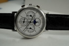 VACHERON CONSTANTIN 49005/000P PLATINUM PERPETUAL CALENDAR CHRONOGRAPH C.1993 PRE-OWNED FOR SALE HOUSTON FABSUISSE