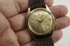 Gubelin Chronometer gold top steel case automatic dates 1960's vintage pre owned for sale houston fabsuisse