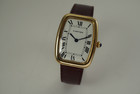 Cartier square Incurvee 18k yellow gold rectangle c. 1980's vintage  for sale houston fabsuisse