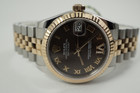 Rolex 178271 Datejust everose & steel chocolate diamond dial box & card c.2013 for sale Houston Fabsuisse