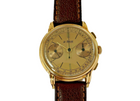 Le Phare Chronograph 18k yelllow gold fabulous original dial steeped case c. 1940's vintage pre owned for sale houston fabsuisse