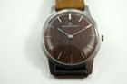 Universal Geneve 842121/02 rare wooden dial ultra thin model c. 1960's for sale houston fabsuisse
