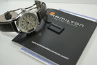 Hamilton H 77 525 553 GMT Khaki Navy UTC steel w/ books & box mint c. 2014