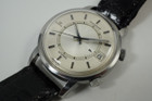 Jaeger LeCoultre 875.42 Memovox "Speed Beat" steel automatic dates 1969 alarm watch all original for sale houston fabsuisse