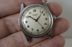 Universal Geneve Military Style Watch stainless steel sweep second 1940's vintage pre owned for sale houston fabsuisse