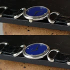 Piaget Stirrup Lapis & Diamond 18k White Gold 1960s–70s Ref. 9212
