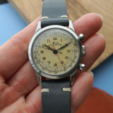 1940s Mido Multi-Centerchrono Chronograph François Borgel Stainless Steel Case 35 mm
