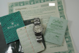 Rolex 15000 Date Original Certificate, papers & w/ box stainless steel c. 1987