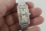 Cartier 2489 Tank Americaine 18k gold factory diamonds w/ bracelet & box c. 2000's modern ladies watch for sale houston fabsuisse