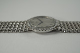 Piaget Dress Watch 18k white gold & diamond bezel dates 1970's pre owned vintage for sale houston fabsuisse