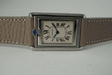 Cartier 2405 Basculante Reverso stainless steel w/ box dates 2000's modern quartz pre owned for sale houston fabsuisse