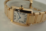 Cartier 2793 Tank Francaise 18k rose gold mint includes service pouch modern pre owned ladies watch for sale houston fabsuisse 