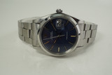 Rolex 6694 Oyster Date Precision Original blue dial 35 mm dates 1975 stainless steel vintage pre owned for sale houston fabsuisse