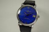 Ulysse Nardin 133-88-9 San Marco blue enamel steel automatic c. 1990's modern pre owned for sale houston fabsuisse