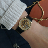 Vacheron Constantin 1980s Diamond Skeleton 30490 18k Yellow Gold Manual 30mm