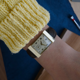 Lord Elgin 1954 Art-Deco Tank Inspired Ref. 4528 14k Yellow Gold Manual