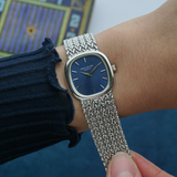 Vintage Patek Philippe Ellipse 4223/1 18k White Gold Bracelet Manual Wind 1970s