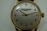 VACHERON CONSTANTIN ROUND 18K YELLOW GOLD GUILLOCHE DIAL 