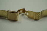 VINTAGE BRICK STYLE BRACELET Z & F 14K YELLOW GOLD 16 MM