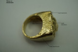 DAVID WEBB 18K LIONS RING HAND HAMMERED C.1980'S